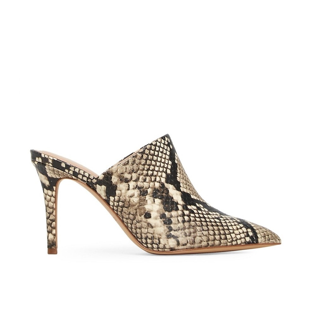 ALDO Snakeskin Print Heeled Mules